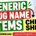 Generic Drug Name Stems Cheat Sheet: 100+ Common Drug Suffixes Every Nursing Student Should Know